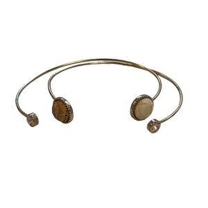 Two piece | Gold | Faux Stone | Bangle Set